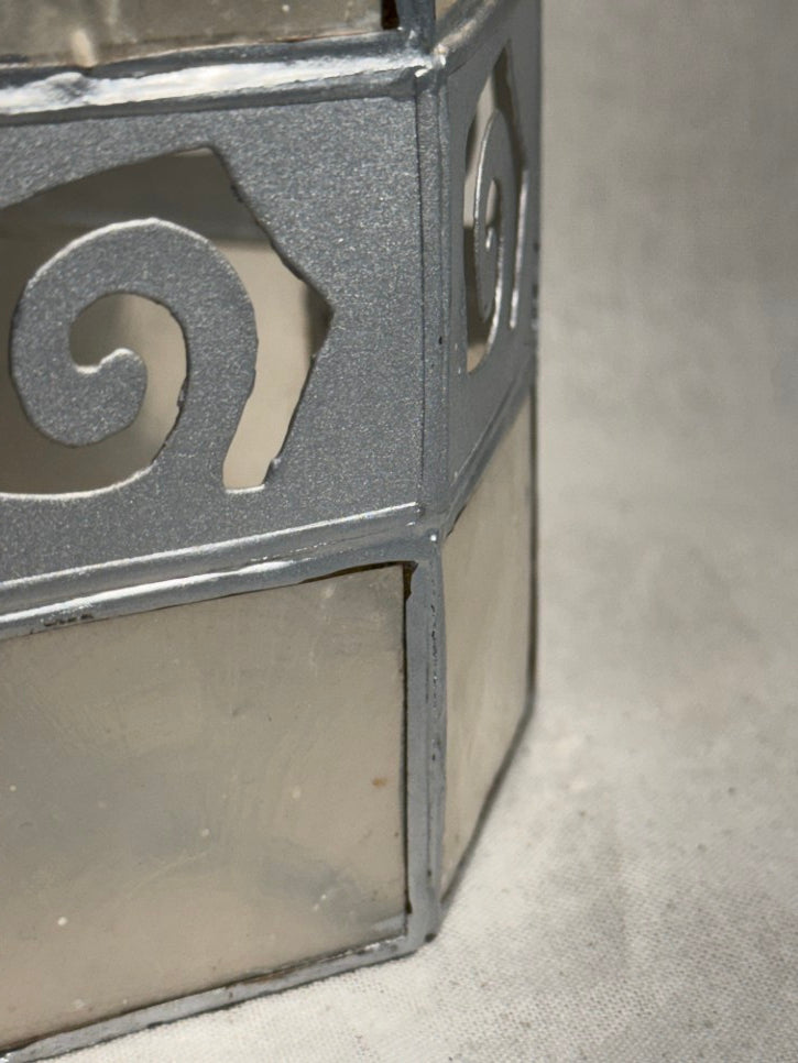 Capiz shell lampshade