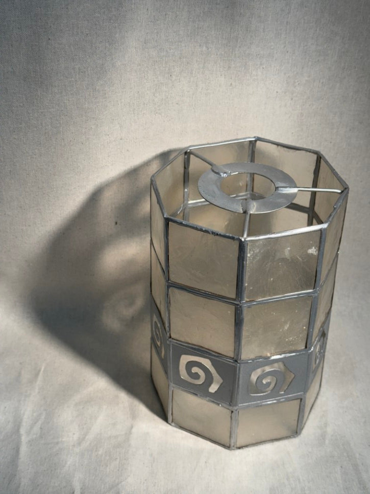 Capiz shell lampshade