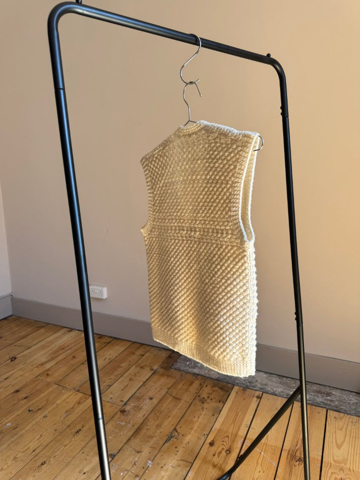 Hand-knitted vest (S)