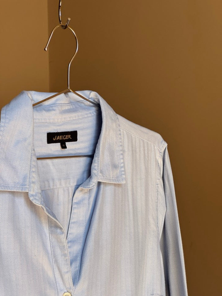 Woven blue shirt (L)