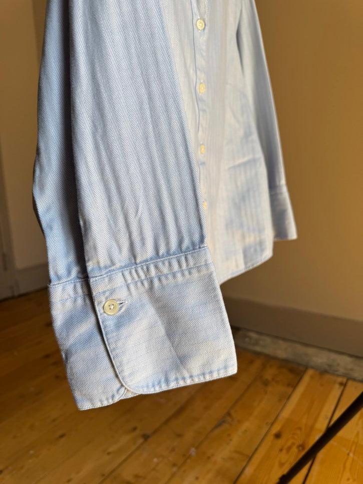 Woven blue shirt (L)