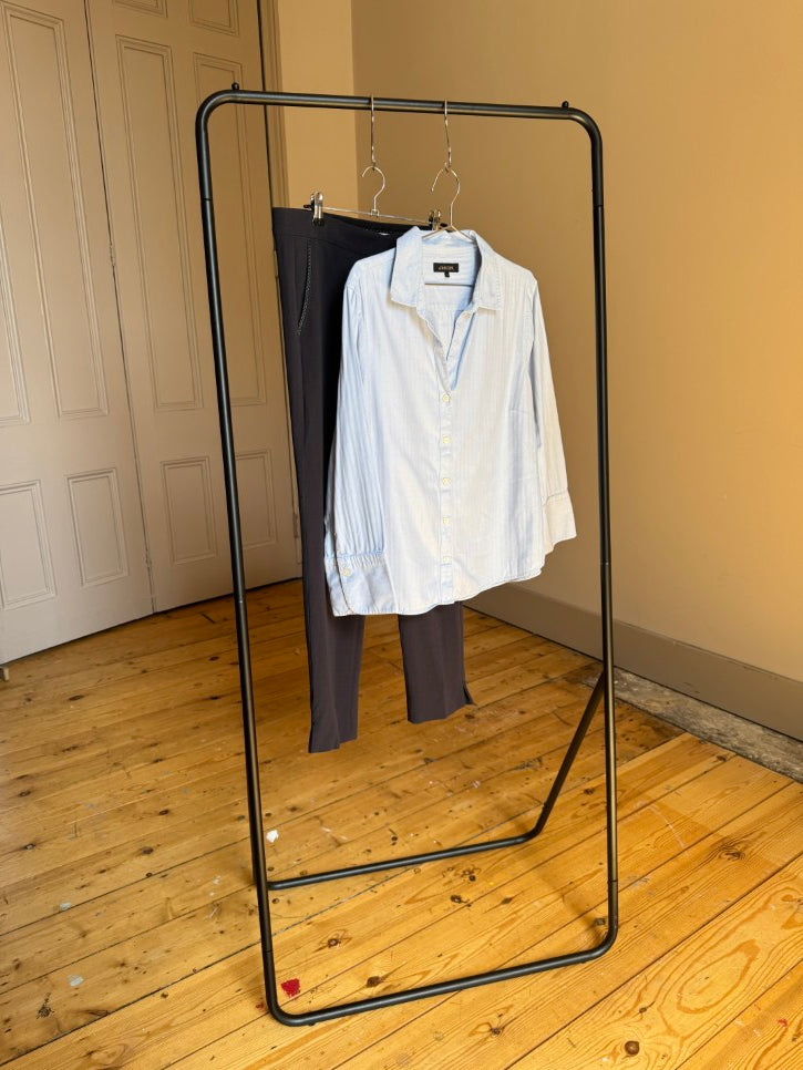 Woven blue shirt (L)