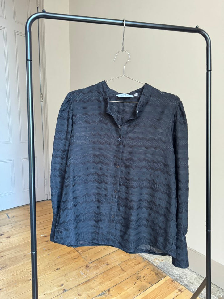 Woven detail shirt (M)