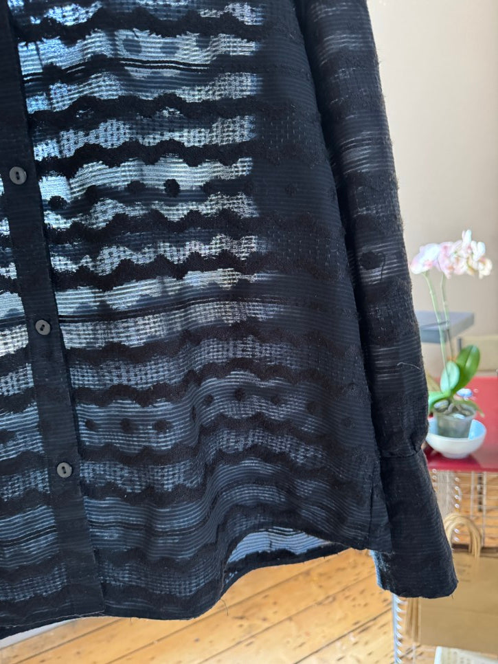 Woven detail shirt (M)