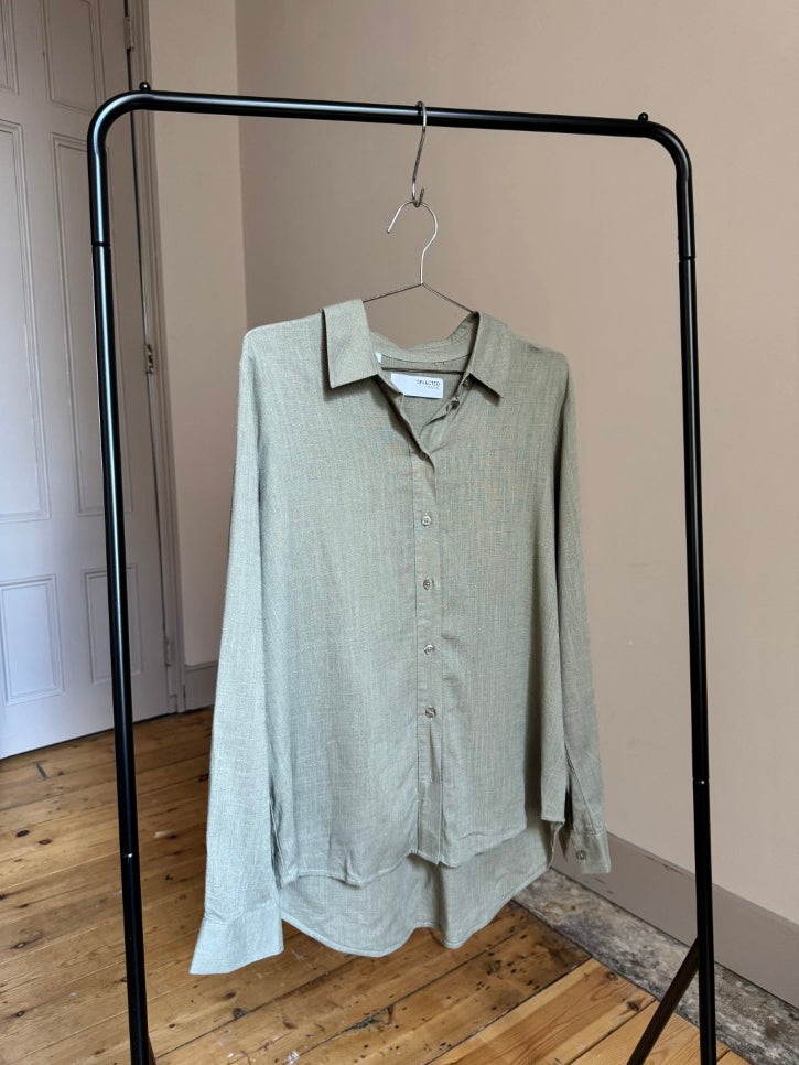 Linen blend shirt (M)