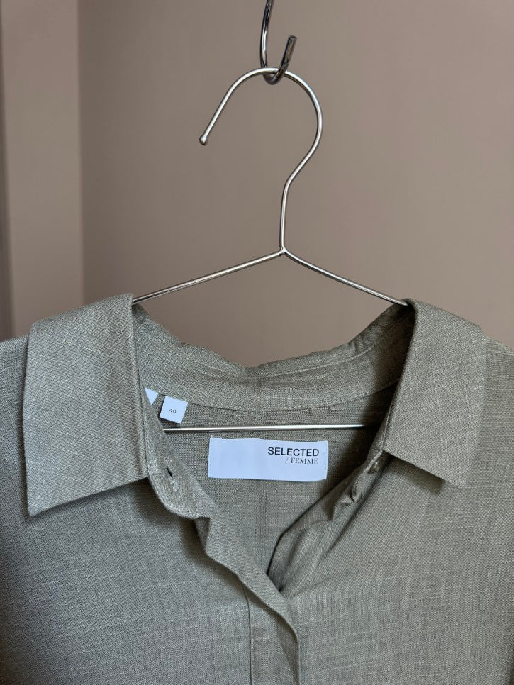 Linen blend shirt (M)