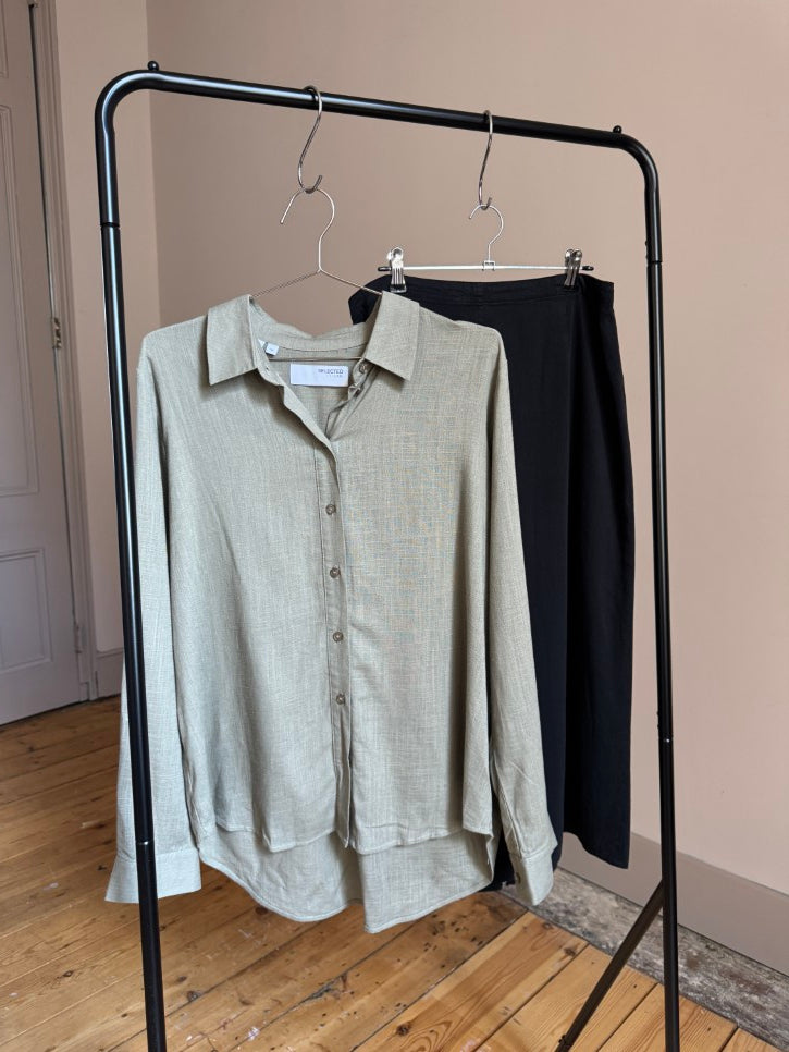 Linen blend shirt (M)