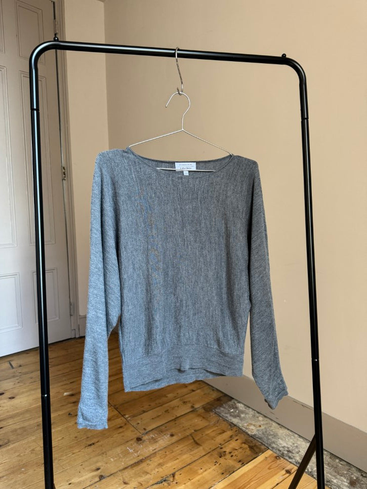 Grey 100% wool jumper (S / M)