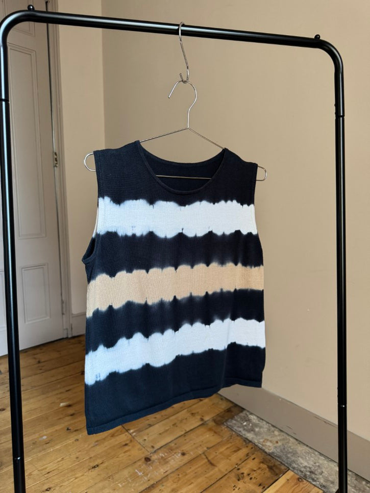 Tie dye sleeveless jumper (S)