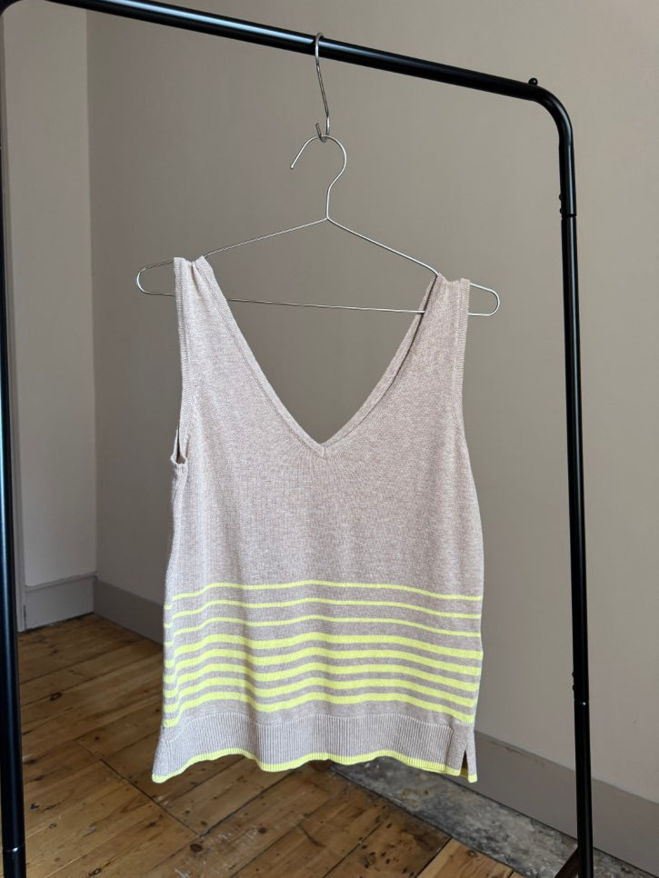 Knit striped vest (S)