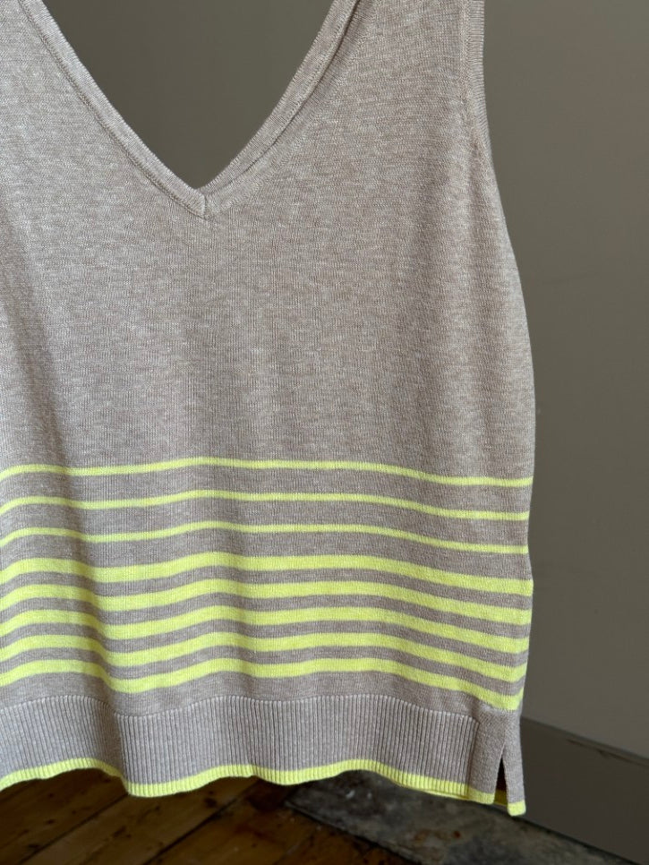 Knit striped vest (S)