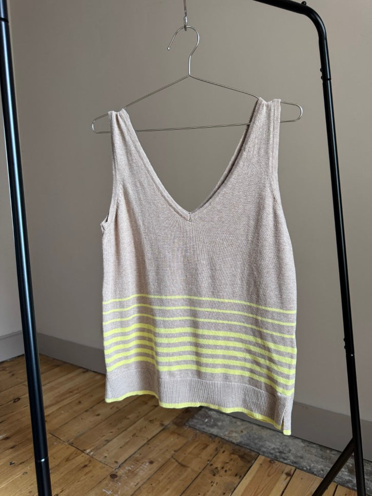 Knit striped vest (S)