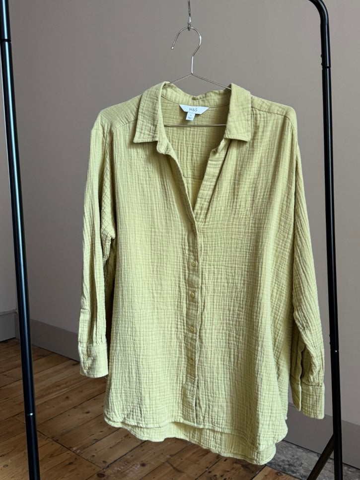 Cheesecloth overshirt (M)