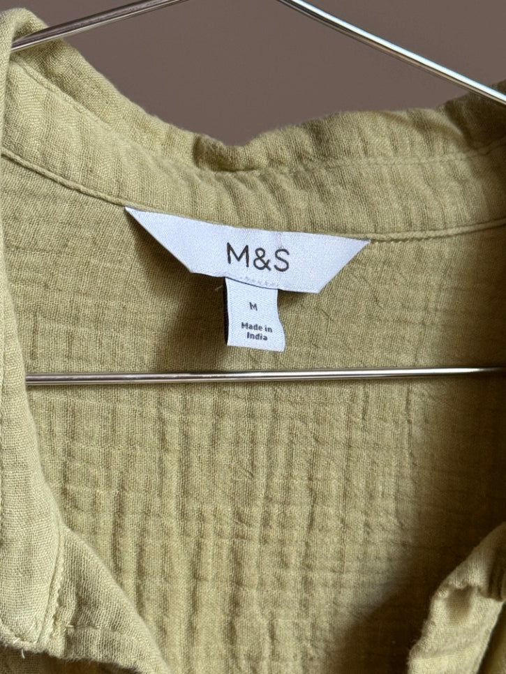 Cheesecloth overshirt (M)
