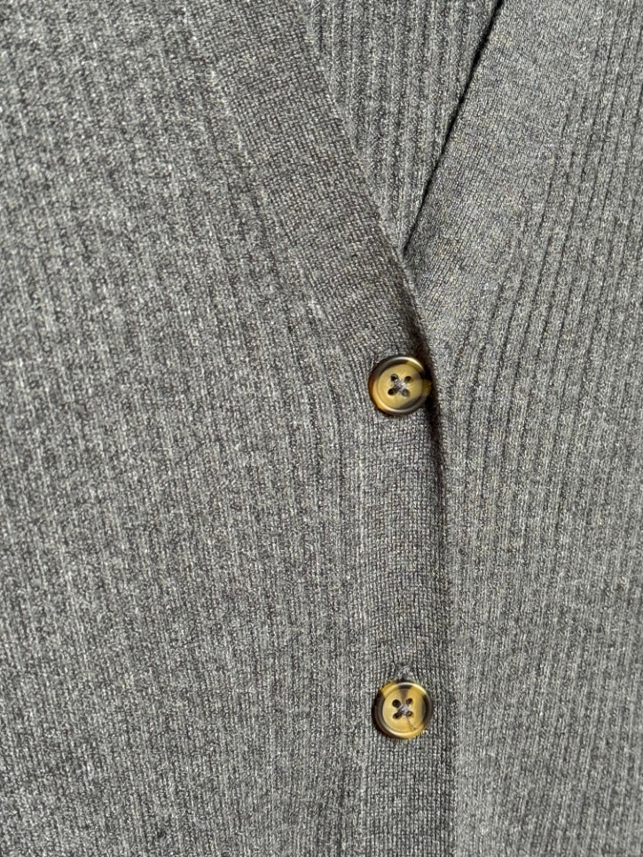 Ribbed cardigan (L)