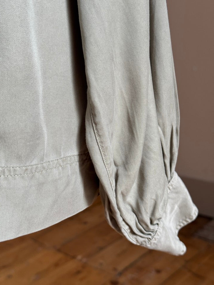 Khaki Button Down Shirt (S)