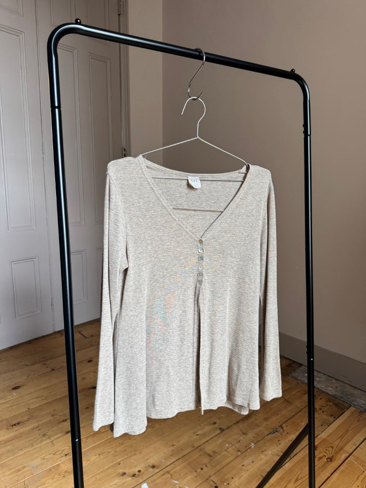 Cross back cardigan top (M)
