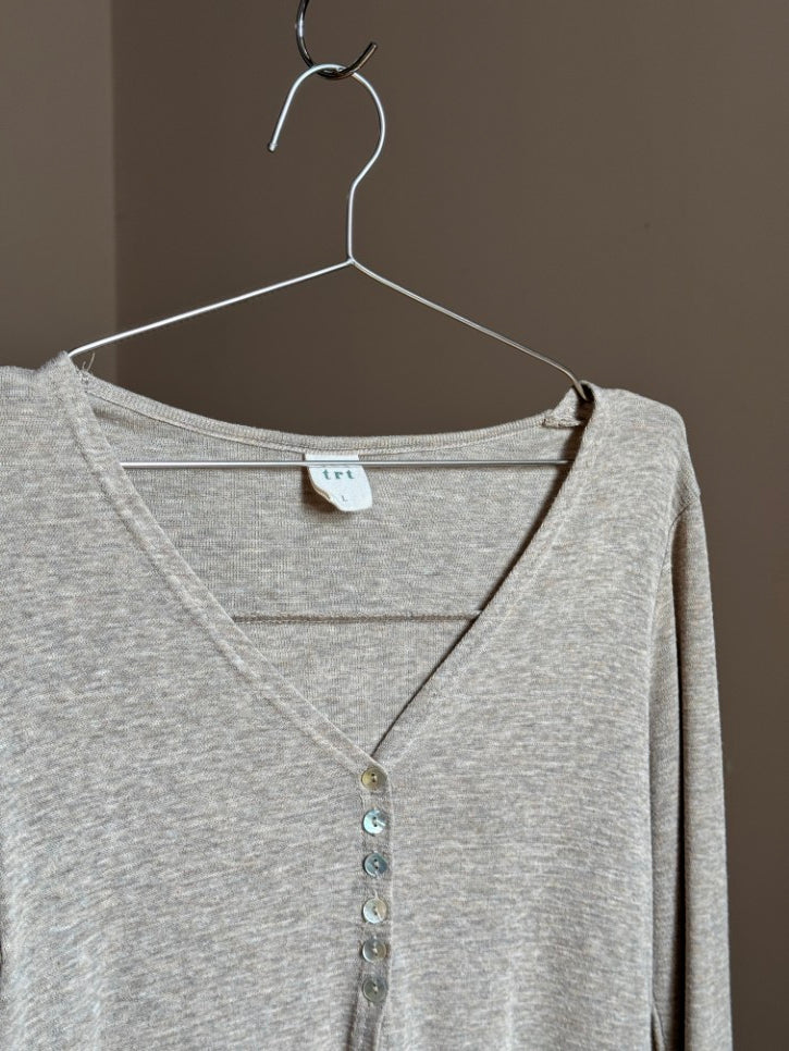 Cross back cardigan top (M)