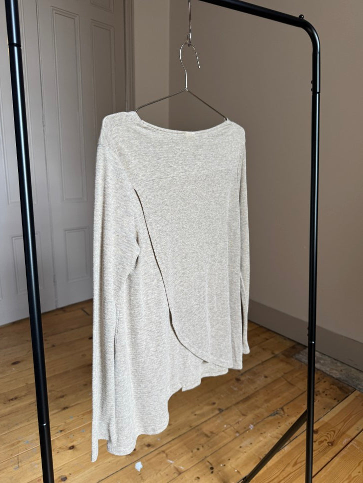 Cross back cardigan top (M)