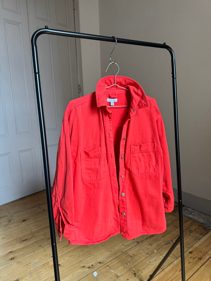 Denim chore / utility shacket (S / M)