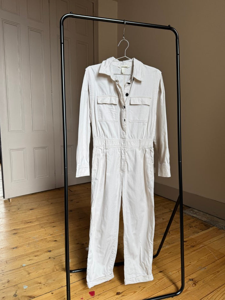 Cotton twill jumpsuit / coveralls (S)