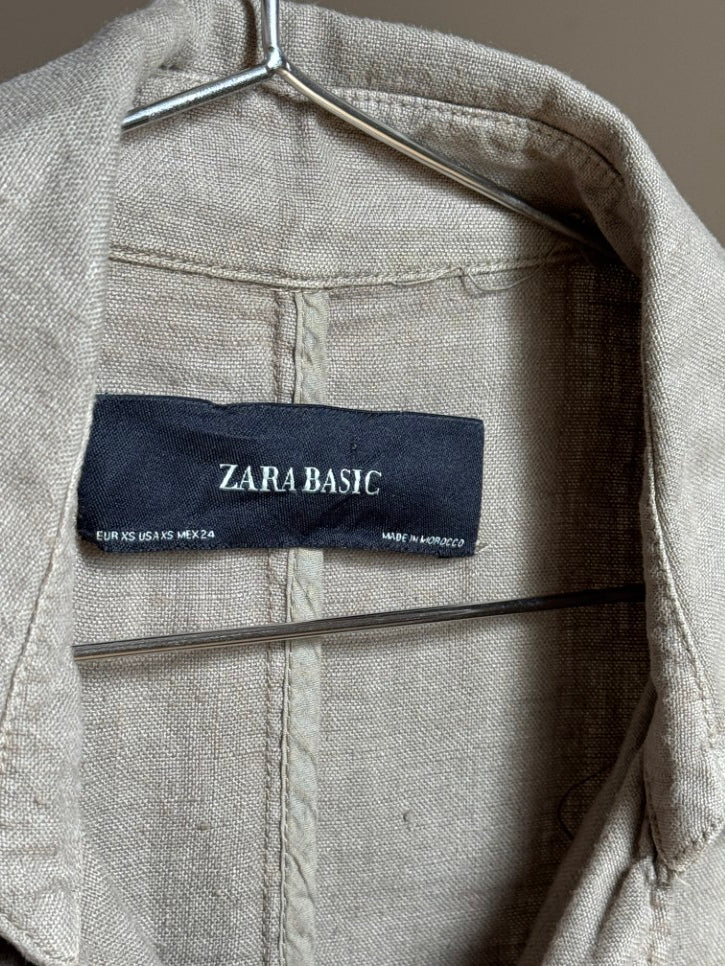 Linen-style trench coat (XS / S)