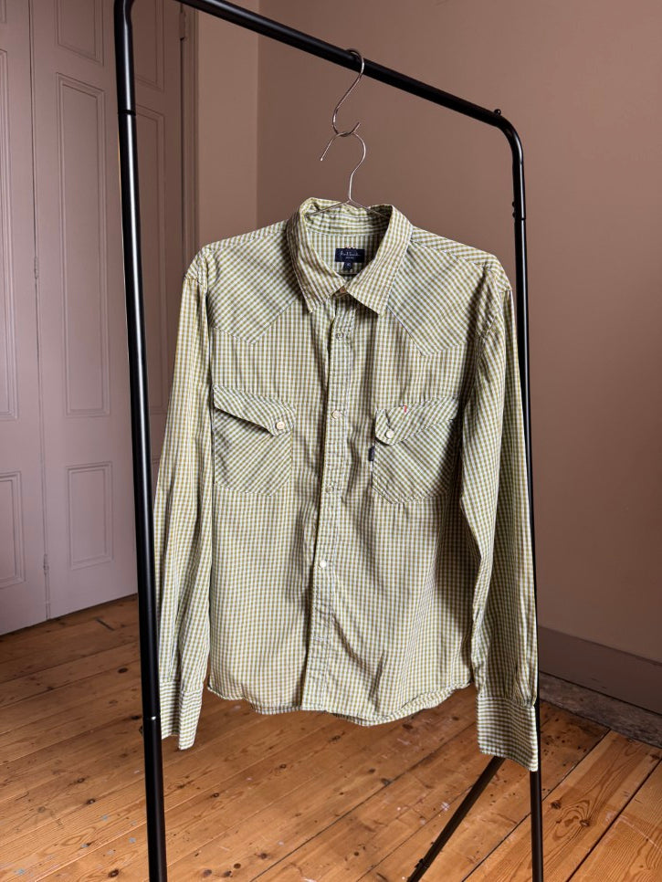 Western gingham shirt (XL)