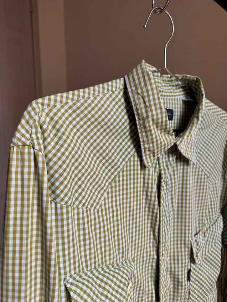 Western gingham shirt (XL)