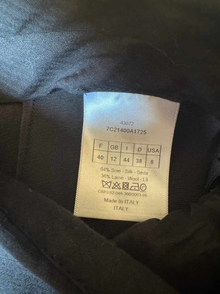 Tailored wool silk blend trousers (S)