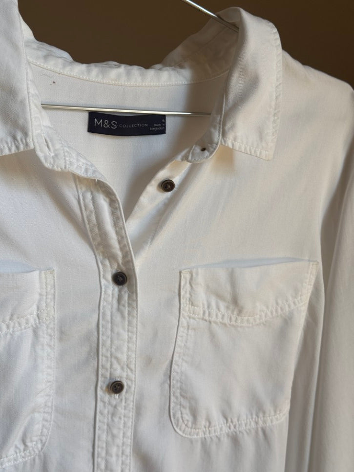 Brushed cotton button down shirt (M / L)