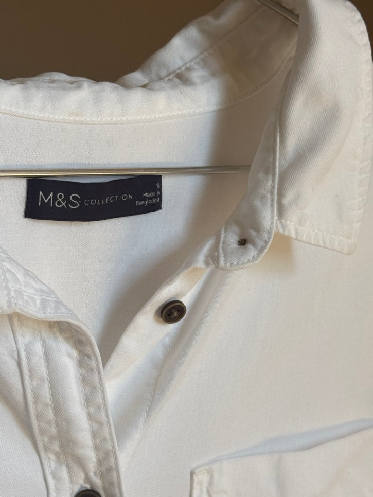 Brushed cotton button down shirt (M / L)
