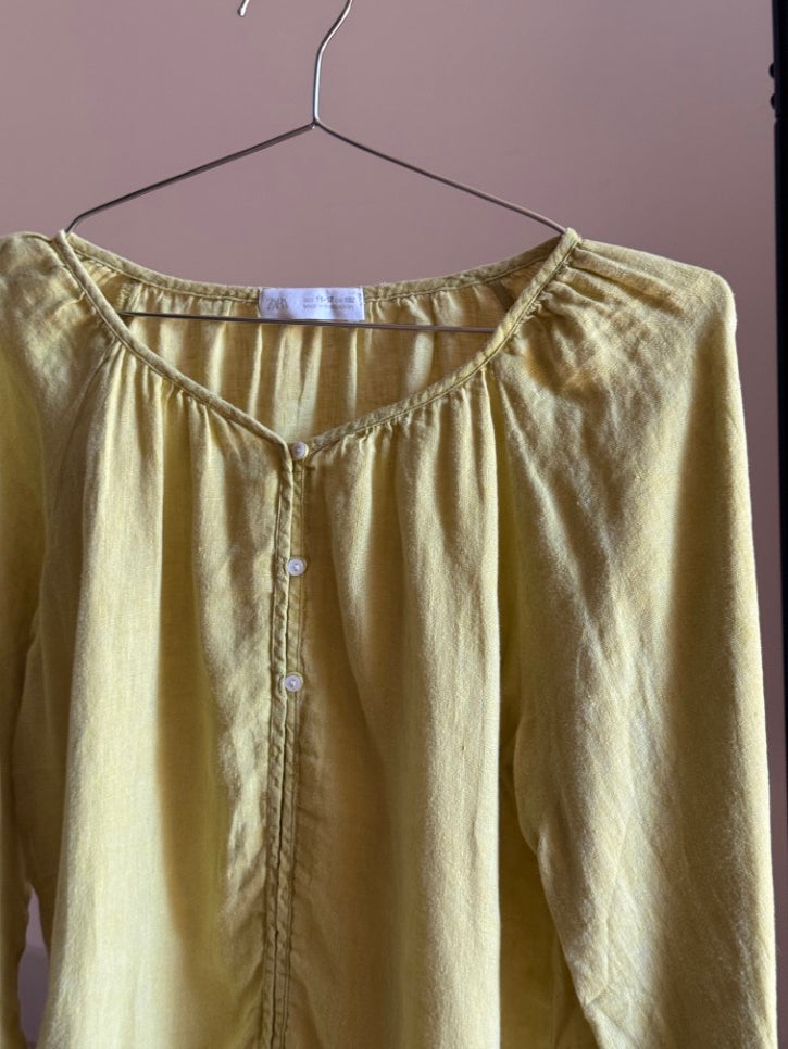 Linen smock top (S)