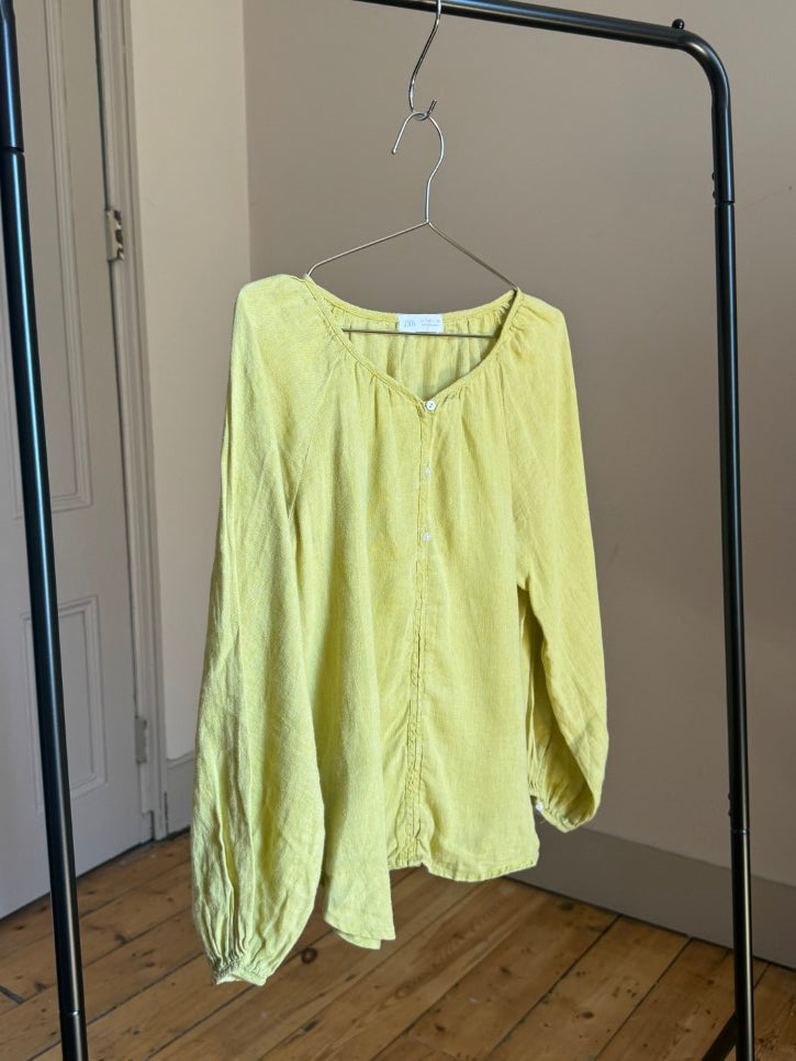 Linen smock top (S)
