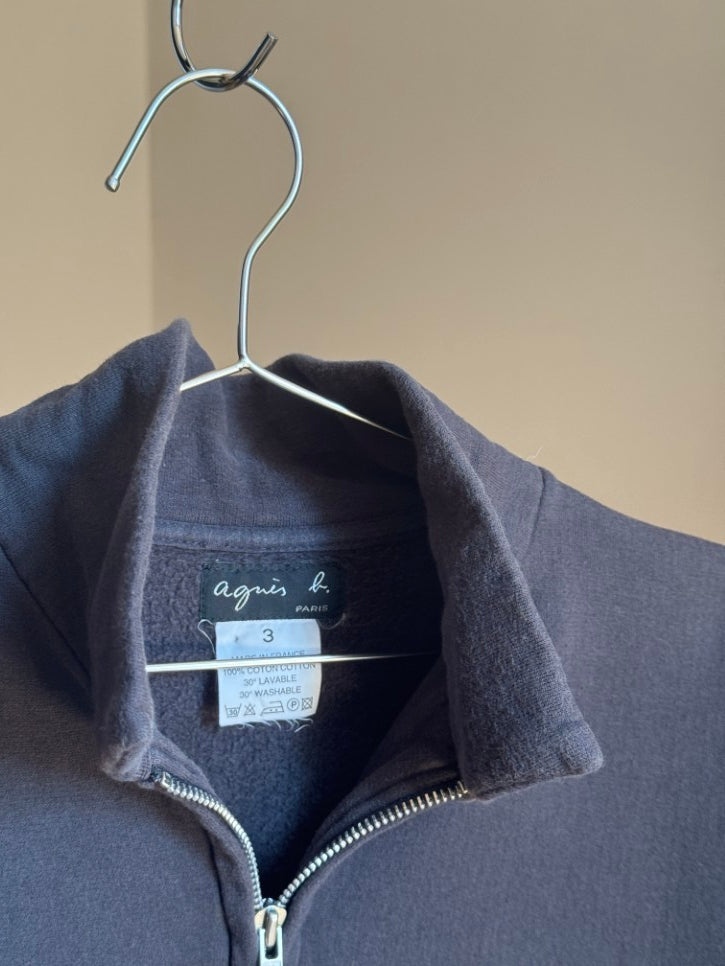 Zip through jersey cardigan jacket (S)