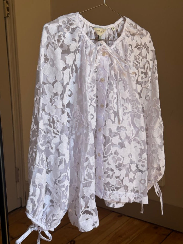 Burn out blouse (L)
