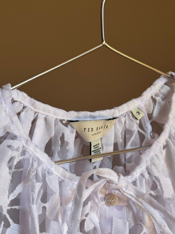 Burn out blouse (L)