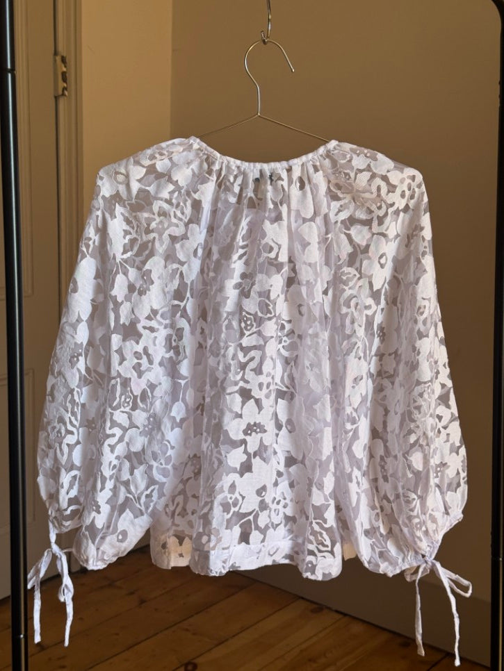 Burn out blouse (L)