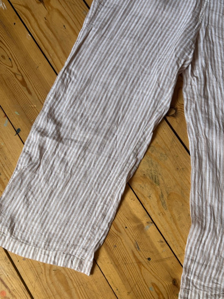 Linen striped jumpsuit (M)