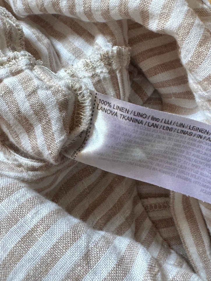 Linen striped jumpsuit (M)