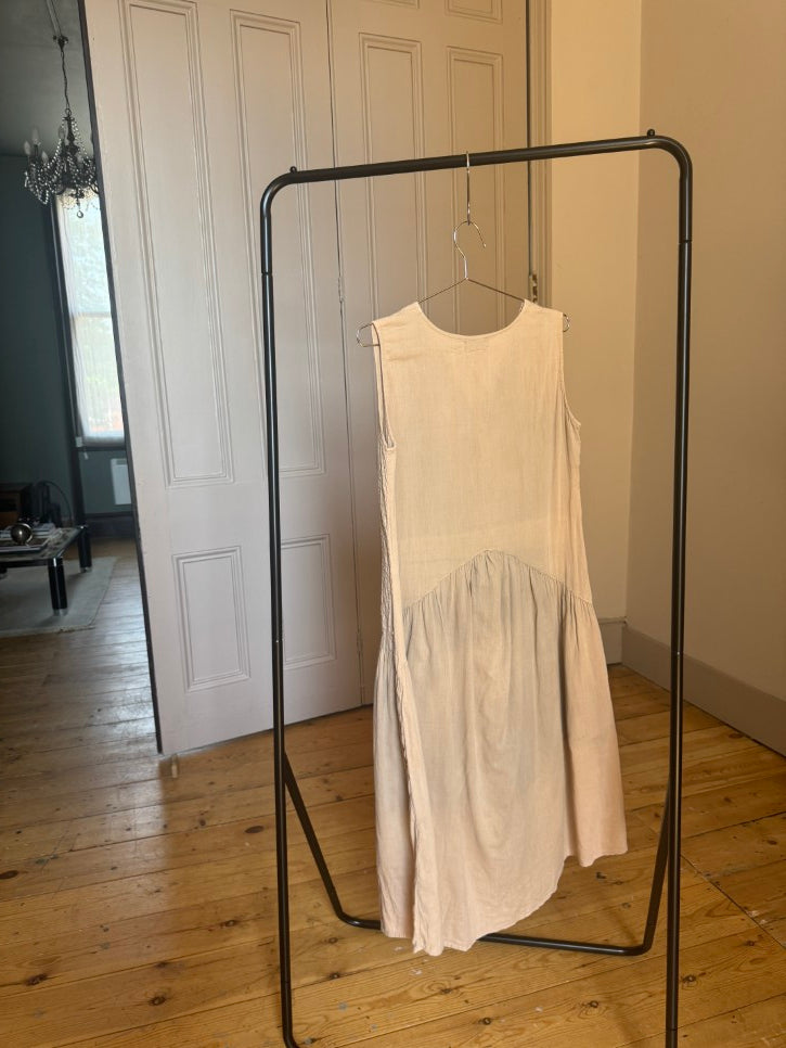 Sleeveless 100% cotton sun dress (M)
