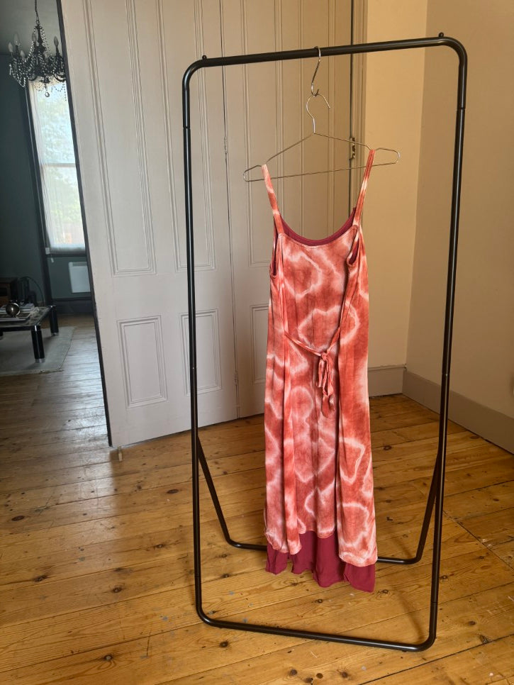Tie dye overlay button dress (S / M)
