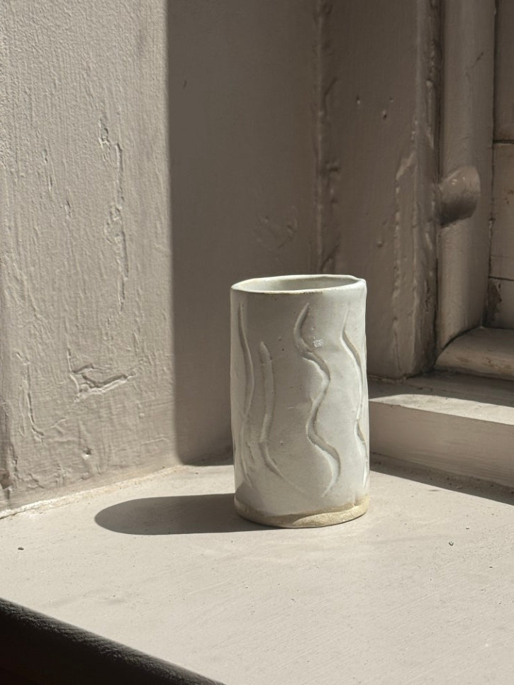 Handmade ceramic bud vase