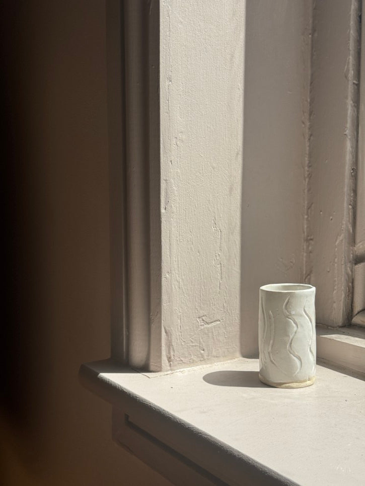 Handmade ceramic bud vase
