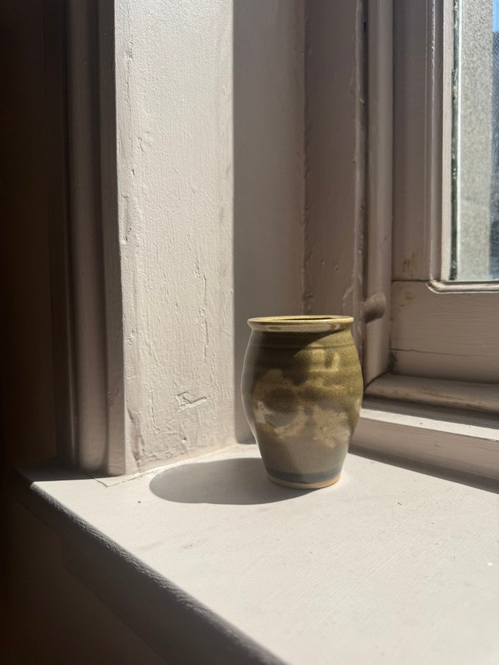 Small glazed ceramic vase