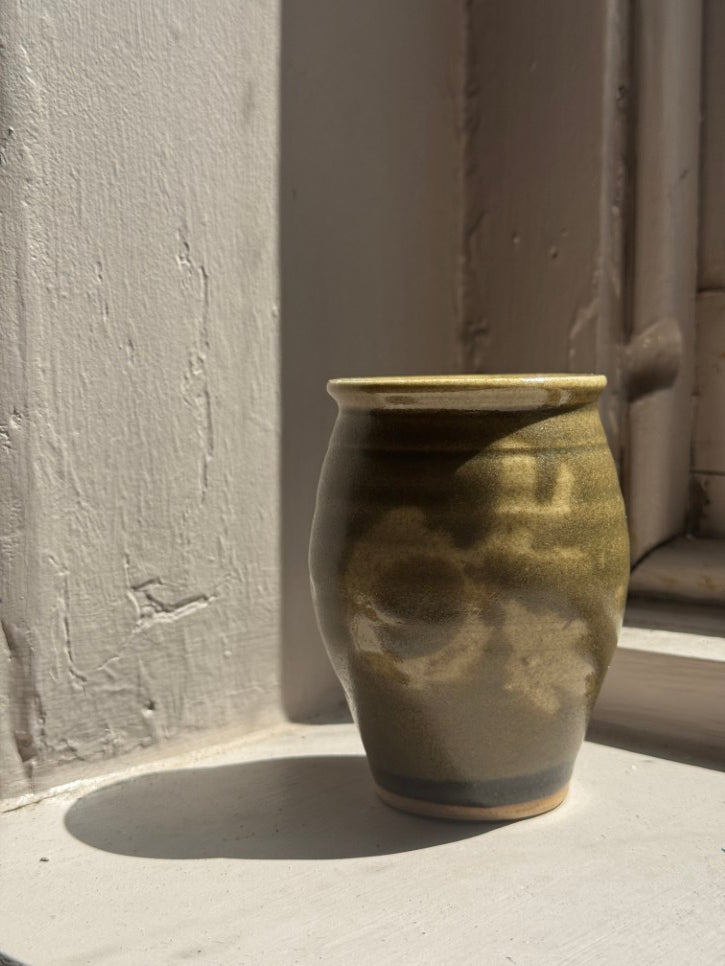 Small glazed ceramic vase