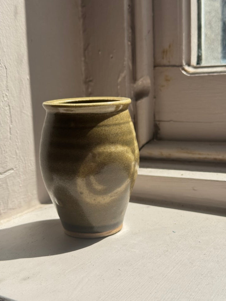 Small glazed ceramic vase