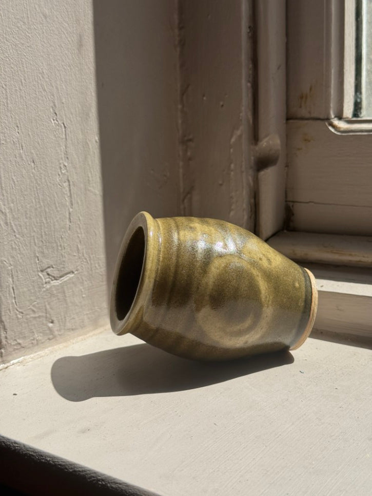Small glazed ceramic vase